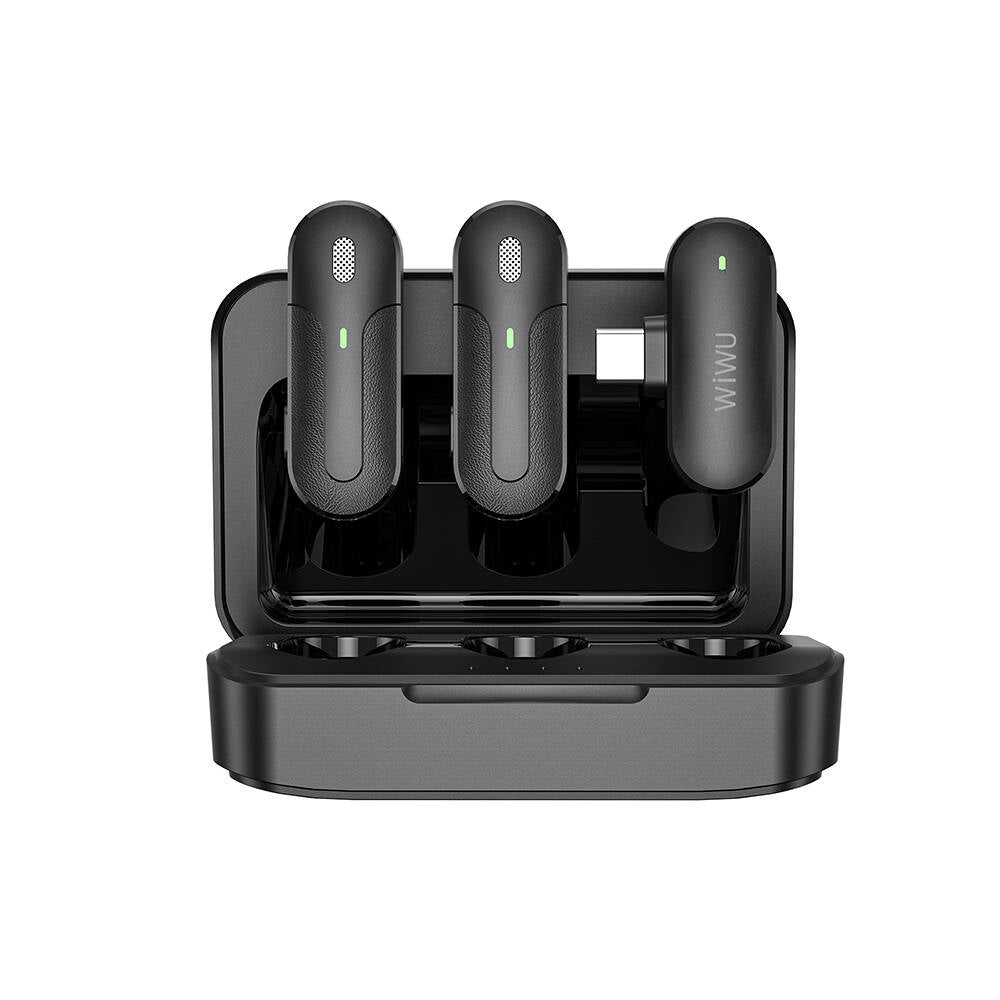 Wiwu Wi-WM002 Type-C Şarj Portlu Kablosuz Yaka Mikrofonu Wiwu Wi-WM002 Type-C Şarj Portlu Kablosuz Yaka Mikrofonu